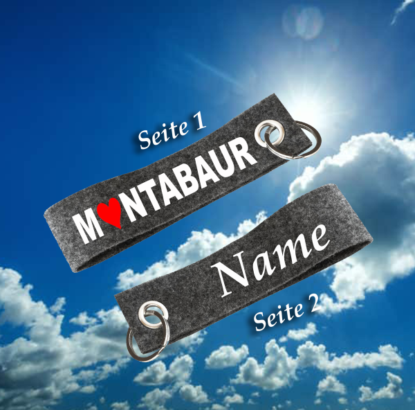 Filzanhänger Personalisiert